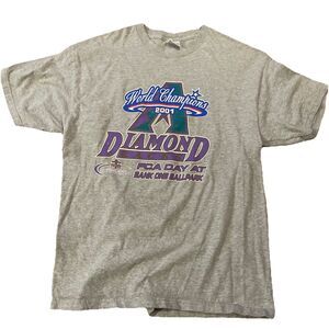Vintage 2001 Arizona Diamondbacks World Series Champions T-Shirt Large